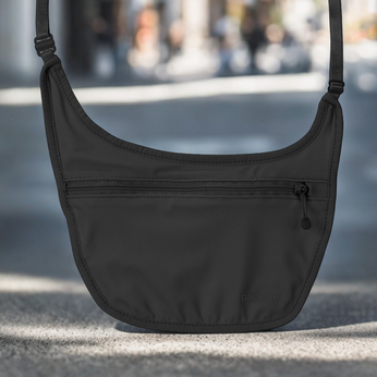 Pacsafe Coversafe S80 Antykradzieżowy Portfel na Karty i Gotówkę pod Ubranie - Czarny