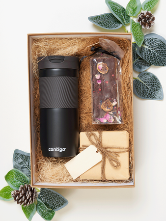 Kubek termiczny z grawerem Contigo Byron 470ml - Black Mat