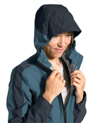 Kurtka przeciwdeszczowa sportowa damska Vaude Moab Rain II - niebieska