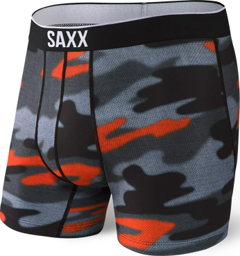 Bokserki męskie sportowe SAXX VOLT Boxer Brief – szare moro