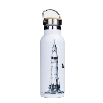 Butelka termiczna stalowa Dr.Bacty Iris 500 ml - Biała - NASA
