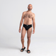 Slipy męskie wygodne SAXX ULTRA Boxer Brief Fly - czarne