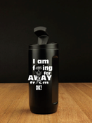 Kubek termiczny na kawę 2w1 Dr.Bacty Notus 360 ml - Away - czarny