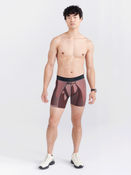 Bokserki do biegania/ bokserki męskie sportowe SAXX KINETIC Light paski - bordowe