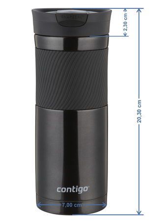 Kubek termiczny z grawerem Contigo Byron 590ml - Czarny