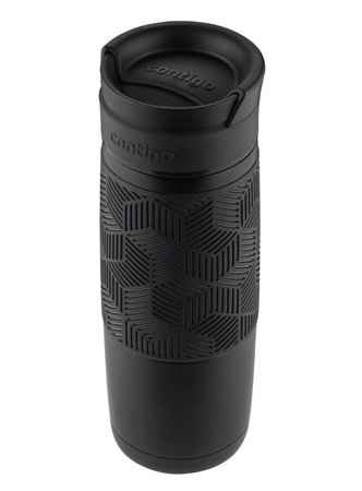 Kubek termiczny z grawerem Contigo Transit (Metra) 470 ml - Czarny