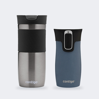 Zestaw Contigo Byron 470 ml Gunmetal + West Loop Mini 300 ml – niebieski metalik