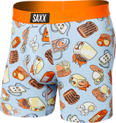Bokserki męskie szybkoschnące SAXX VIBE Boxer Brief - toster - błękitne  