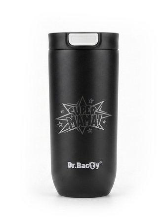 Dr.Bacty Atlas 540ml, czarny mat - termiczny, kubek do kawy dla mamy