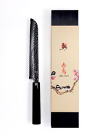 Nóż do chleba ze stali damasceńskiej 8" - Aka Tori Tokyo Black