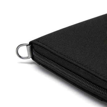 Portfel antykradzieżowy męski duży RFID Pacsafe - czarny - powystawowy