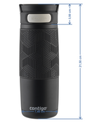 Kubek termiczny Contigo Transit (Metra) 470ml - Srebrny