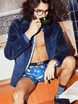 Bokserki męskie sportowe SAXX VOLT Boxer Brief - rekiny