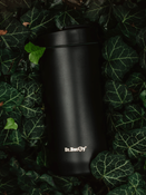 Kubek termiczny na kawę 2w1 Dr.Bacty Notus 360 ml - czarny - powystawowy