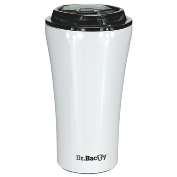 Kubek termiczny na kawę Dr.Bacty Apollo 2.0 - Mów do mnie - 360  ml - Glossy White