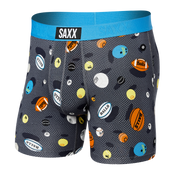 Bokserki męskie szybkoschnące SAXX VIBE Boxer Brief piłki - szare