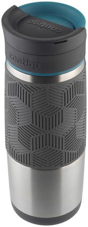 Kubek termiczny z grawerem Contigo Transit (Metra) 470 ml - Srebrny