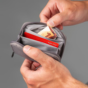 Portfel antykradzieżowy na karty RFID Pacsafe - szary