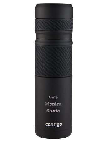 Termos turystyczny/ podróżny Contigo 740ml - Matte Black - Z Twoim grawerem