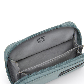 Portfel mały RFID Pacsafe - miętowy
