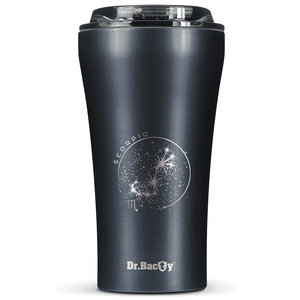 Kubek termiczny na kawę Dr.Bacty Apollo 2.0 - "Skorpion" - 360 ml - Gunmetal