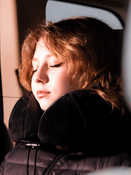 Poduszka podróżna na szyję - czarna