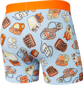 Bokserki męskie szybkoschnące SAXX VIBE Boxer Brief - toster - błękitne  