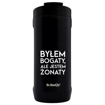 Kubek termiczny Dr.Bacty Notus 360 ml - Dla mężczyzny - czarny