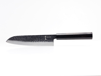 Nóż Santoku ze stali damasceńskiej 7" - Aka Tori Tokyo Black