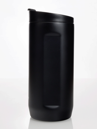 Kubek termiczny na kawę 2w1 Dr.Bacty Notus 360 ml - czarny - powystawowy