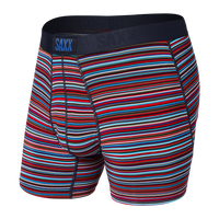 Bokserki męskie szybkoschnące SAXX VIBE  Boxer Brief paski - wielokolorowe