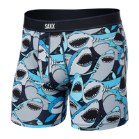 Bokserki męskie SAXX DAYTRIPPER Boxer Brief  Fly Rekiny - granatowe