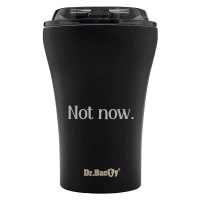 Kubek termiczny Dr.Bacty Apollo 227 ml - Not now - czarny