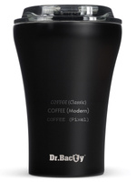 Kubek do kawy Dr.Bacty Apollo - 227 ml - czarny - Z twoim grawerem