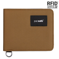 Portfel mały RFID Pacsafe - brązowy
