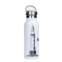 Butelka termiczna stalowa Dr.Bacty Iris 500 ml - Biała - NASA