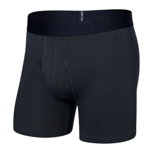 Bokserki męskie chłodzące / sportowe z rozporkiem SAXX DROPTEMP COOL Boxer Brief Fly – granatowe