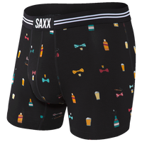 Bokserki męskie szybkoschnące SAXX VIBE Boxer Brief alkohole i muszki - czarne