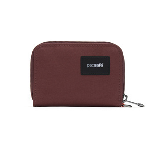 Portfel mały RFID Pacsafe - bordowy