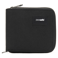 Portfel antykradzieżowy męski mały RFID Pacsafe - czarny