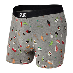 Bokserki męskie szybkoschnące SAXX VIBE Boxer Brief sushi - szare