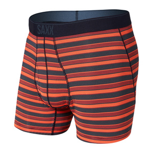 Bokserki męskie trekkingowe / sportowe z rozporkiem SAXX QUEST Boxer Brief Fly słoneczne paski