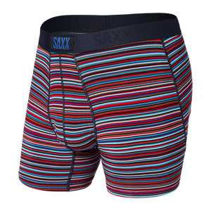 Bokserki męskie szybkoschnące SAXX VIBE  Boxer Brief paski - wielokolorowe