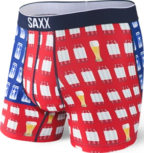 Bokserki męskie sportowe SAXX VOLT Boxer Brief amerykański pilsner – czerwone