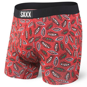 Bokserki męskie szybkoschnące SAXX VIBE Boxer Brief tarcze - czerwone