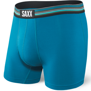 Bokserki męskie szybkoschnące SAXX VIBE Boxer Brief - niebieskie