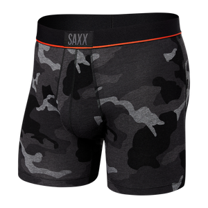 Bokserki męskie szybkoschnące SAXX VIBE Boxer Brief moro - czarny