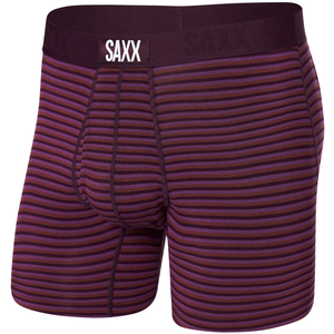 Bokserki męskie SAXX ULTRA Boxer Brief paski - bordowe