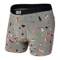 Bokserki męskie szybkoschnące SAXX VIBE Boxer Brief sushi - szare