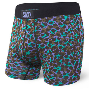 Bokserki męskie szybkoschnące SAXX VIBE Boxer Brief cętki - wielokolorowe